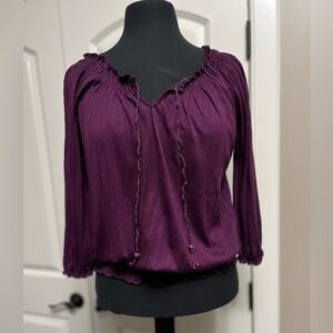 Chic Plum Women's Blouse